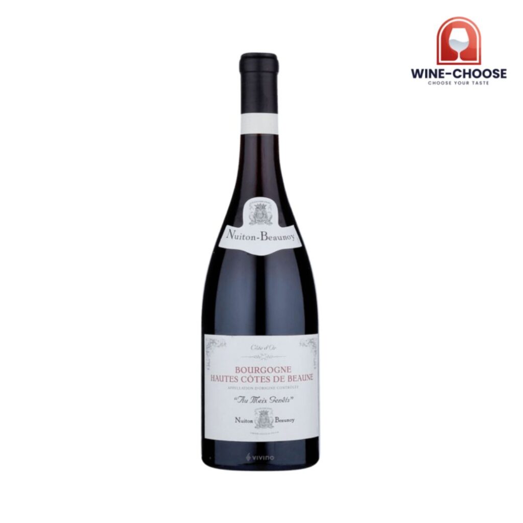 NUITON BEAUNOY Bourgogne Hautes Cotes de Beaune Au Meix Genêts
